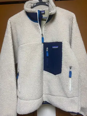 patagonia 플리스 자켓 하프 지퍼 크림