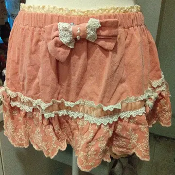 리즈리사 LIZLISA 리본&자수 치마바지