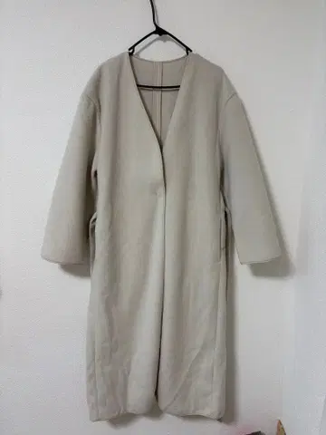 프레이 아이디 FRAY I.D 롱 코트 노카라 허리 벨트 포함