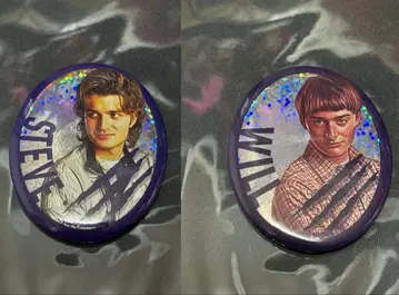 기묘한 이야기 홀로그램 캔뱃지 스티브 윌