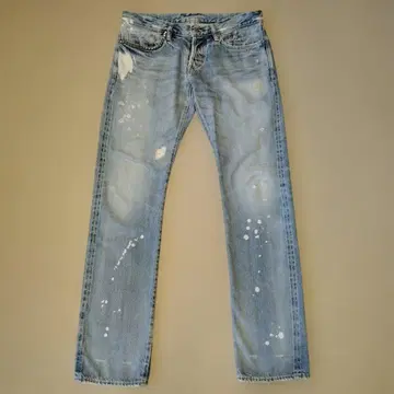 HYSTERIC GLAMOUR 페인트 가공 데님 32