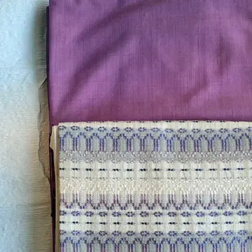 유키쓰무기 무지 보라빛 핑크 사이즈 크게 화장 68.5