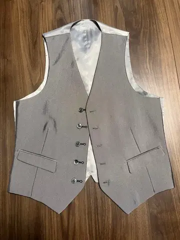 준코 시마다 옴 포멀 베스트 리버서블 그레이 블랙 S 사이즈