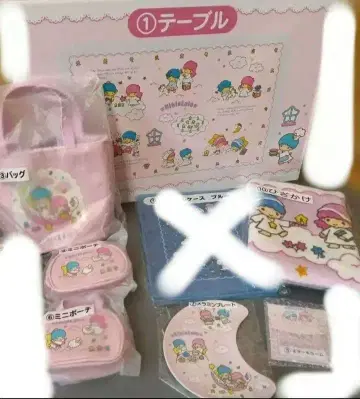 키키라라 1번 복권 캐릭터 굿즈 세트 7점