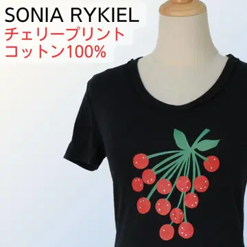 SONIA RYKIEL 체리 프린트 T셔츠
