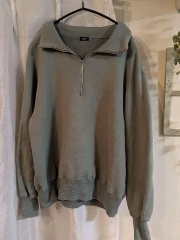 LOEFF 헤비 맨투맨 하프 지퍼 트레이닝복 로에프