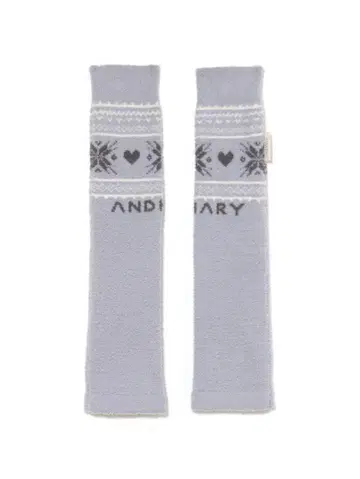 andmary Eve knit nordic legwarmer blue