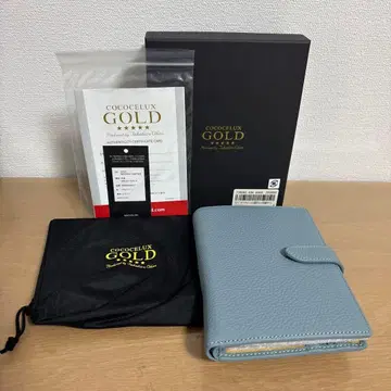 코코세 골드 통원 지갑 다기능 케이스 블루진