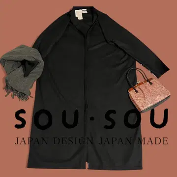 새상품 [ SOU SOU 교토 ] 소소 울 라이트 코트 얇은 소재
