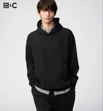 UNIQLO:C 맨투맨 오버 사이즈 풀 후드티 L 사이즈