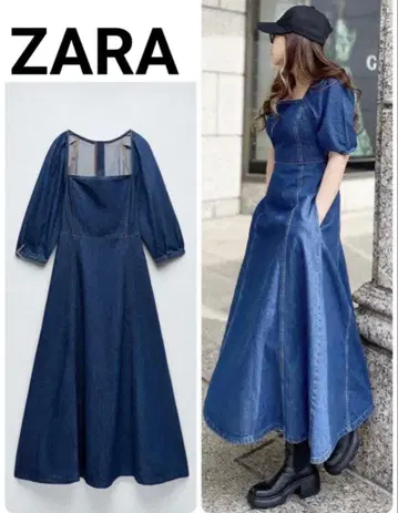 ZARA 블루 데님 원피스