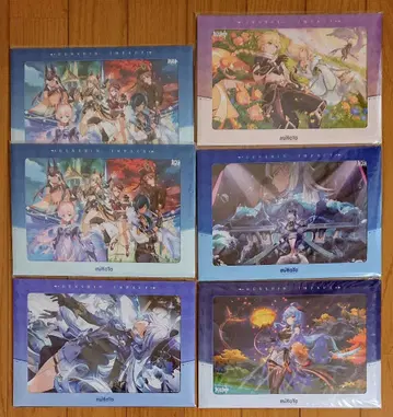 원신 아크릴 색지 6개 세트 감우 프리나 공 결투! 소환의 정점