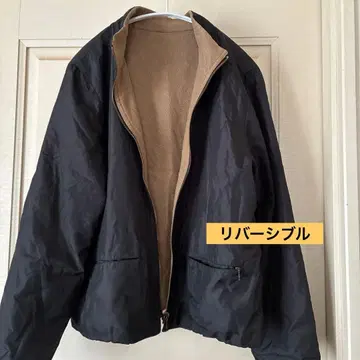 집업 점퍼 플리스 리버서블 블랙 베이지 얇은 소재 가벼운