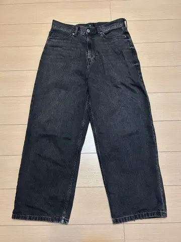 H&M 배기 데님 블랙 US 32/30