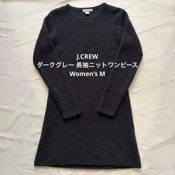 J.CREW 다크 그레이 긴팔 니트 원피스 Women's M