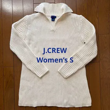J.CREW 코튼 100% 리브 스키퍼 니트 Women's S