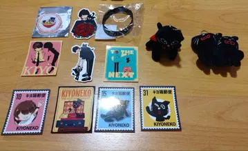 키요 스티커 배지 러버 밴드 봉제 인형 세트