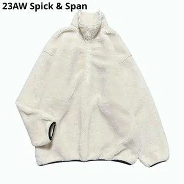 23AW Spick & Span 보아 하프 지퍼 풀오버