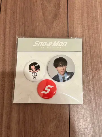 한국 팝업 미야타테 료타 Snow Man 캔뱃지 세트 3개