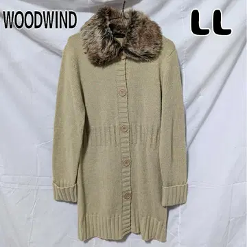 WOODWIND 우드위드 인조 모피 니트 코트 LL 베이지