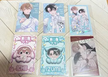 스파이시 밀크 캔디 콜라보 카페 혜택 미니 카드 세트