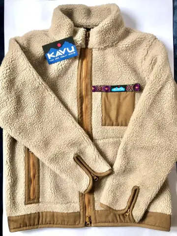 새상품 kavu 보아 자켓 A&F 한정판 베이지 L