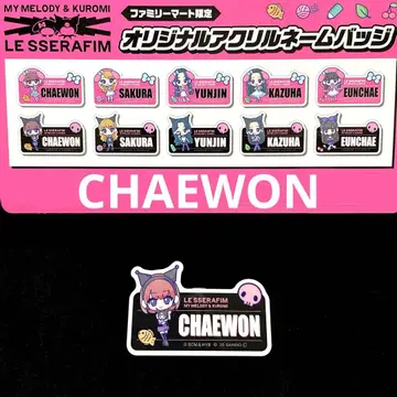 LE SSERAFIM 아크릴 네임뱃지 채원