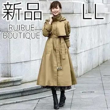새상품 RUIRUE BOUTIQUE 트렌치코트 LL 브라운 카키
