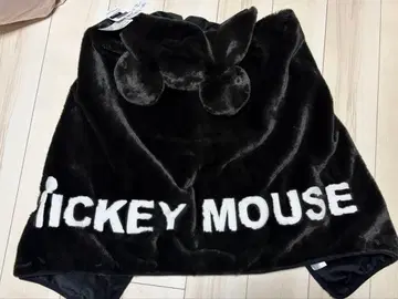 미키마우스 4WAY 플랜 담요 블랙