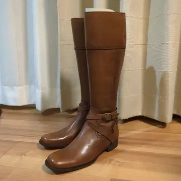 미사용품*사바사바 브라운 벨트 롱 부츠