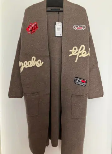 SCOTCLUB 와펜 모티브 니트 자켓