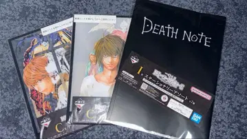 데스노트 제일복권 C상 아크릴 보드 F상 클리어 파일