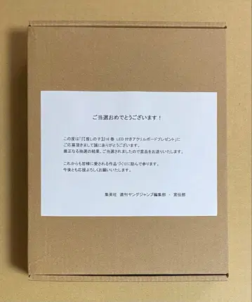 최애의 아이 LED 부착 아크릴 보드 당선품