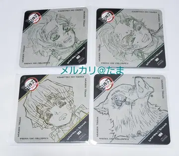 귀멸의 칼날 ufotable DINING 무한열차편 코스터 4장 세트