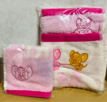 톰과 제리 페이스 타월 핸드 타월 손수건 2세트