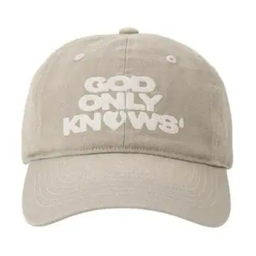 GOD ONLY KNOWS 베이지 캡