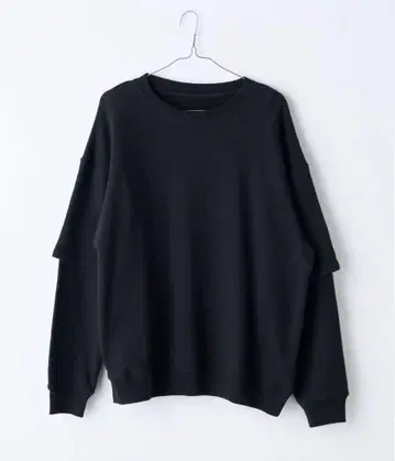 [ WHIMSIC/2가지 사이즈 ] 레이어드 슬리브 스웨트 셔츠