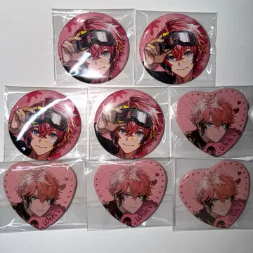 아카기 웬 캔뱃지 8개 발렌타인 1주년 니지산지