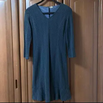 로페 앙상블 원피스 레이스 편직 원피스 9호