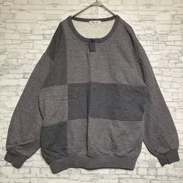 [ (주)세실 ] 그레이 스트라이프 맨투맨 트레이닝복 M 새상품급 캐주얼