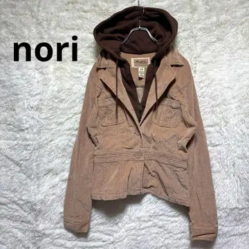 노리 자켓 후드 부착 베이지 [ XL ] 면 97% 지퍼