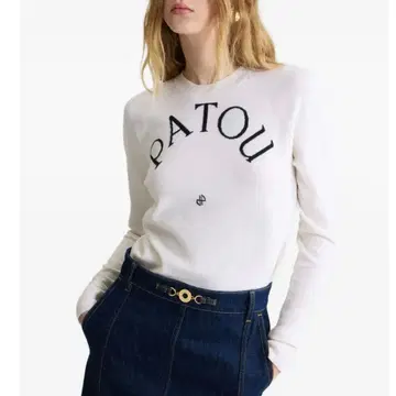 미사용 새상품! Patou 울 블렌드 점퍼