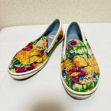 체하 꽃무늬 캔버스 슬립온 23~23.5cm