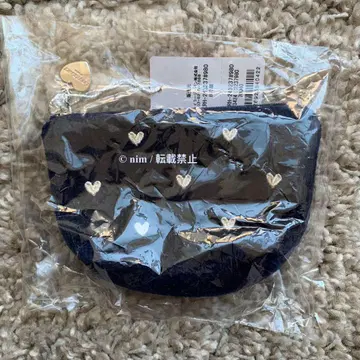 미개봉 새상품 페이 라브라리 하트 보트형 파우치S 네이비