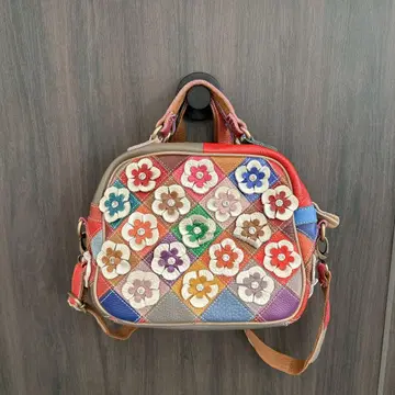 꽃 패치워크 2way 핸드백 숄더백 멀티 컬러