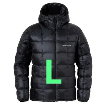 몽벨 스페리오 다운 후드티 남성용 블랙 L 사이즈