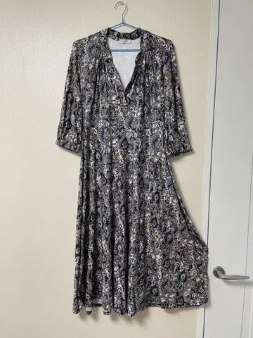 EGERIE 페이즐리 무늬 롱 원피스