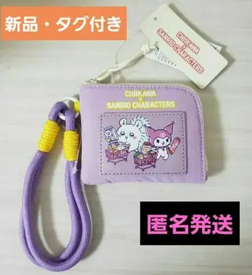 치이카와 (먼작귀) 산리오 캐릭터즈 컴팩트 지갑 모몽가 & 쿠로미