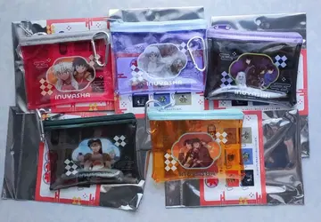 이누야샤 랜덤 클리어 플랫 파우치 세트 선큐마트 39