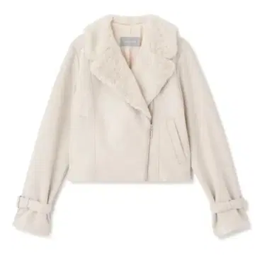 질 바이 질 스튜어트 인조 모피 라이더 자켓